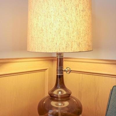 Lot 2: Mid Century Modern HUGE faux kerosene style table Lamp