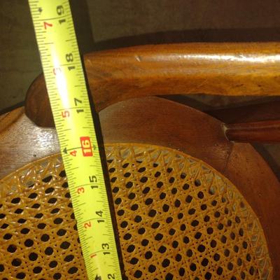 Pair of Vintage Sitting Chairs with Cane Seats