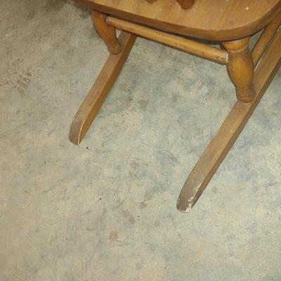 Vintage Wood Child's Rocking Chair