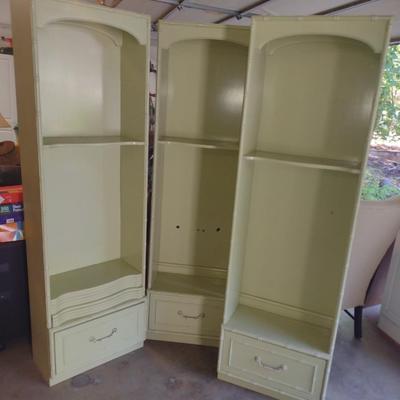 Set of Three Matching Book Stands with Shelves