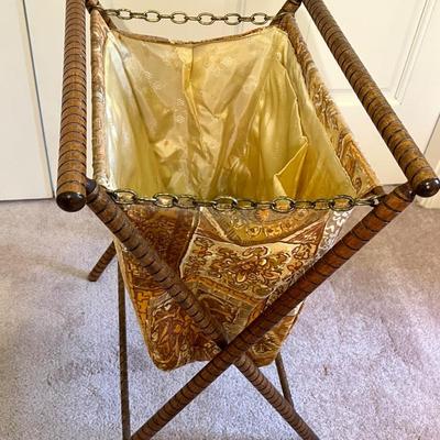 Two Vintage Knitting Basket Sewing Bags