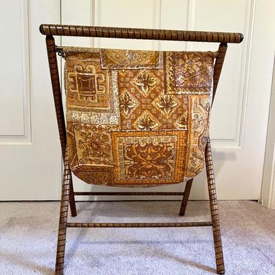 Two Vintage Knitting Basket Sewing Bags