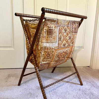 Two Vintage Knitting Basket Sewing Bags