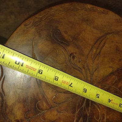 Hand Carved Wood Figural Pedestal Table or Stand