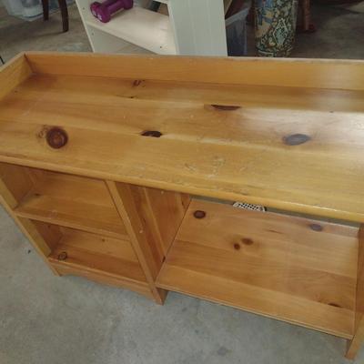 Solid Wood Book and Storage Stand