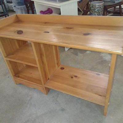 Solid Wood Book and Storage Stand