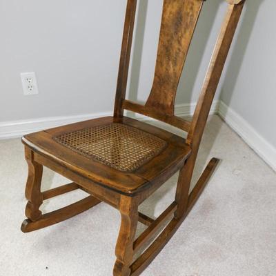 Lot 13: Wooden Rocking Chair