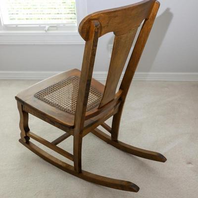 Lot 13: Wooden Rocking Chair