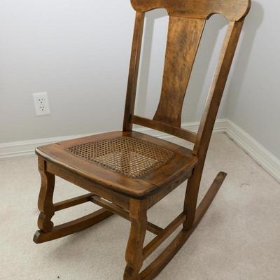 Lot 13: Wooden Rocking Chair