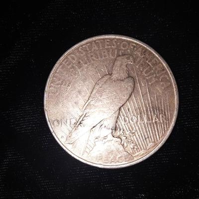 1923 PEACE SILVER DOLLAR COIN