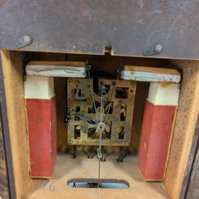 Vintage 8-Day New England Clock Co USA The American Cuckoo Clock No Weights