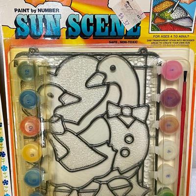 Lot of 4 Make Bake Stained Glass Craft Kits