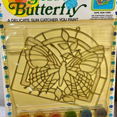 Lot of 4 Make Bake Stained Glass Craft Kits