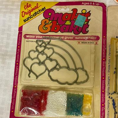 Lot of 4 Make Bake Stained Glass Craft Kits