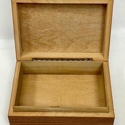 Vintage Inlayed Wood Box Made in Italy