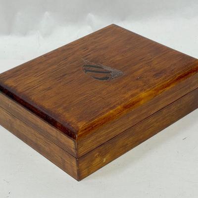 Vintage Nautica Wooden Watch Box, Storage Case