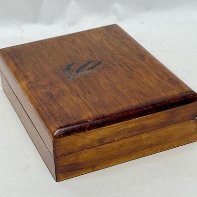 Vintage Nautica Wooden Watch Box, Storage Case