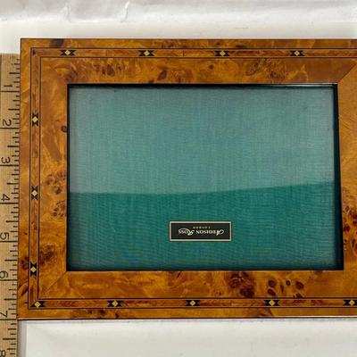 Burl Wood Vintage Box Glass Top