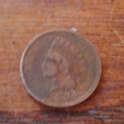 LOT 76 EARLY INDIAN HEAD PENNY