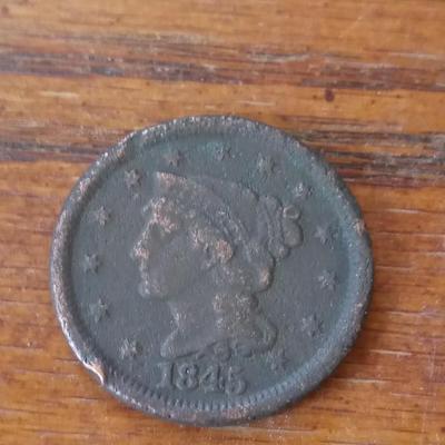 LOT 77 1845 LARGE CENT