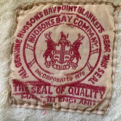 1930s Hudson Bay Company 4 Point Wool Blanket