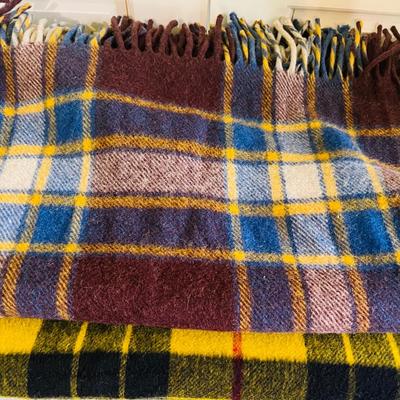 Two Vintage Wool Blanket Lot