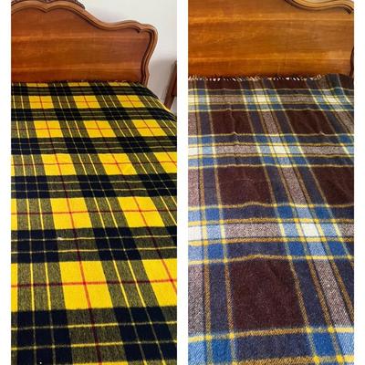 Two Vintage Wool Blanket Lot