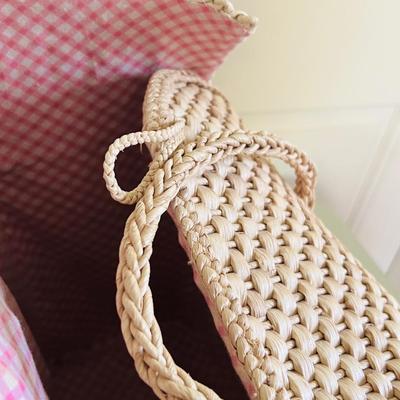 Three Vintage Large Raffia & Woven Bags