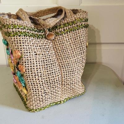 Three Vintage Large Raffia & Woven Bags