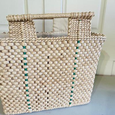 Three Vintage Large Raffia & Woven Bags
