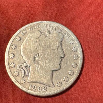 1902 BABER HALF US COIN .50c
