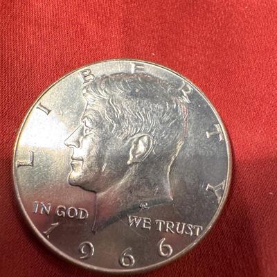 1966 KENNDY HALF US. OIN .50c