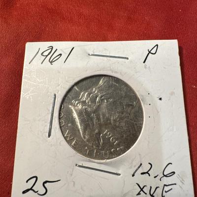 1962 P BEMJAMJN FRANKLIN XVF US COIN