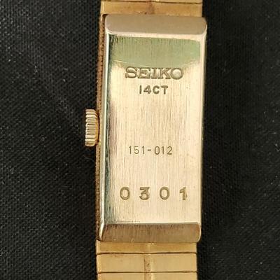 Seiko 14 ct Gold Women's Watch 151-002 0301