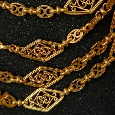 Vintage 18kt Gold 68" Chain Necklace