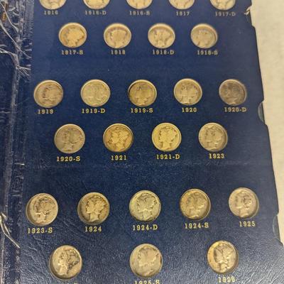 1916 - 1945 Mercury Dime Collection