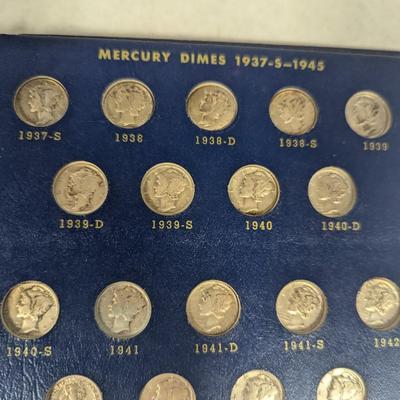 1916 - 1945 Mercury Dime Collection