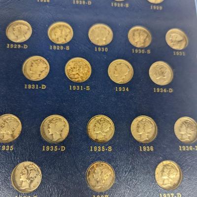 1916 - 1945 Mercury Dime Collection