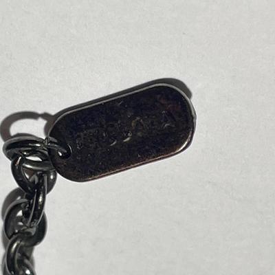 Vintage "Kissaka" Fashion Charm Necklace 17-20" Adjustable in Very Good Preowned Condition.
