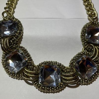 Vintage Macy's Gold-tone Fashion Necklace 22" Adjustable in Very Good New Never Worn Condition.