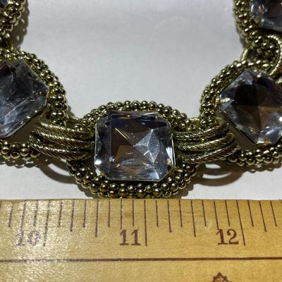 Vintage Macy's Gold-tone Fashion Necklace 22" Adjustable in Very Good New Never Worn Condition.