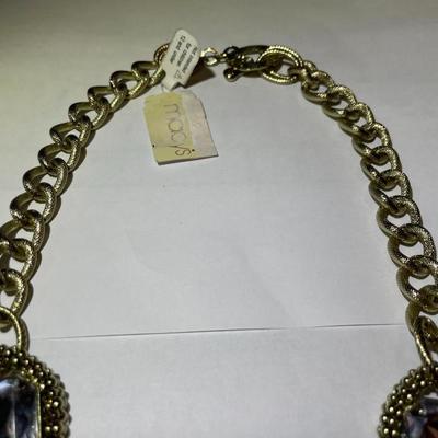 Vintage Macy's Gold-tone Fashion Necklace 22" Adjustable in Very Good New Never Worn Condition.