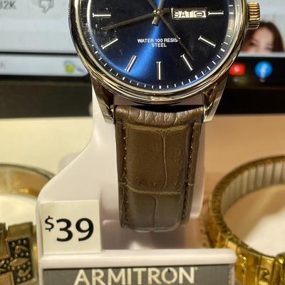 Lot of 16 Preowned Wristwatches in Good Condition Mostly all Needs Batteries Receive all as Pictured.