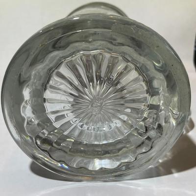 Vintage America the Beautiful Etched Glass Beer Mug/Stein in VG Preowned Condition.