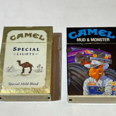 2-Vintage Camel Advertisement Cigarette Lighters in Good Preowned Condition.