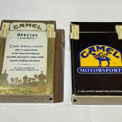 2-Vintage Camel Advertisement Cigarette Lighters in Good Preowned Condition.