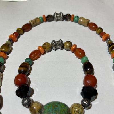 Jay King (DTR) Magnetic Clasps Sterling Silver New Never Used Fashion Beaded Interchangeable 24" Necklace or 17.5" Necklace...