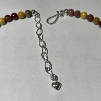 Jay King (DTR) Sterling Silver New Never Used Fashion Beaded 18"-20" Adjustable Necklace Preowned from an Estate. (Jewelry...