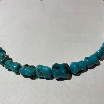 Jay King (DTR) Sterling Silver New Never Used Fashion Turquoise Beads 18"-20" Adjustable Necklace Preowned from an Estate....