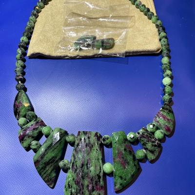 Jay King (DTR) Sterling Silver New Never Used Fashion Agate/Quartz 18"-20" Adjustable Necklace w/Matching Earrings Preowned...